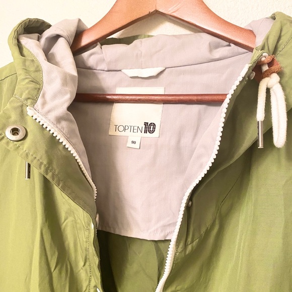 Topten10 Green Lightweight Hooded Jacket - Picture 4 of 5